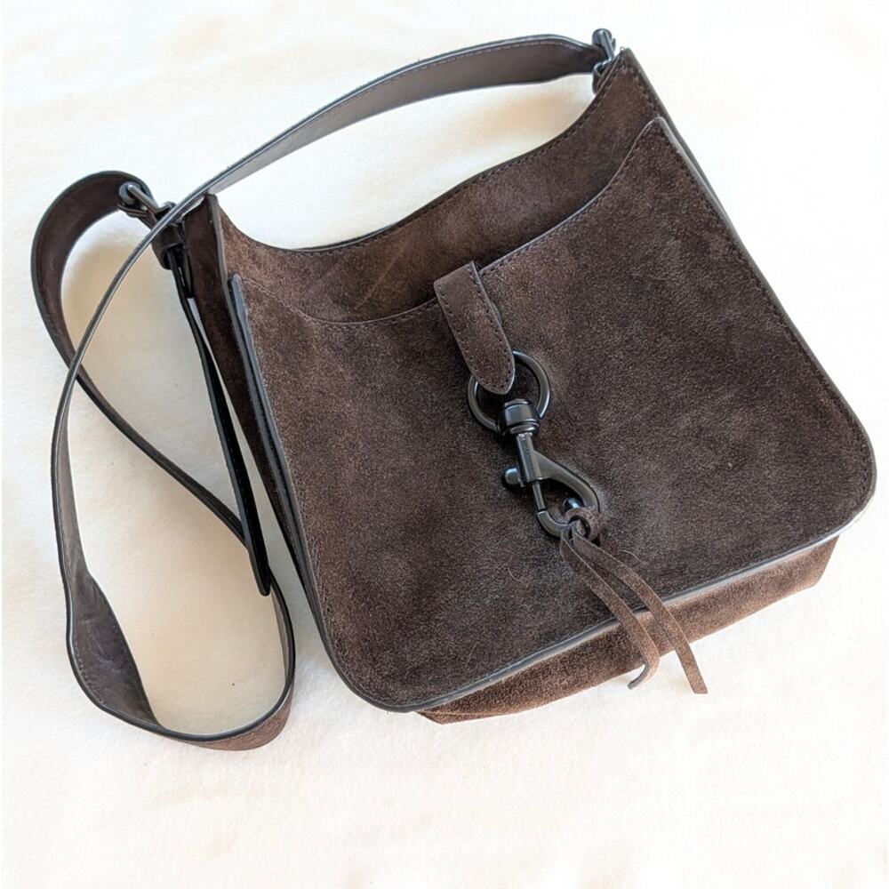 Rebecca Minkoff Megan Brown Suede Small Shoulder Bag